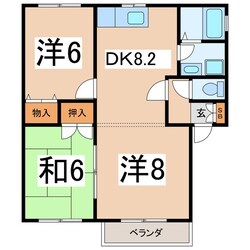 フォレスト　Bの物件間取画像